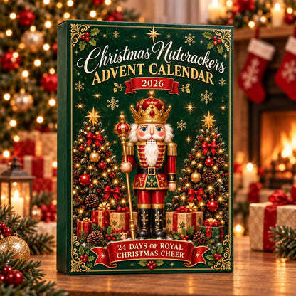 Christmas Nutcracker Advent Calendar 2026, 24 Day Nutcracker Ornament Set, Christmas Countdown Gift, Holiday Tree Decor, Xmas Keepsake