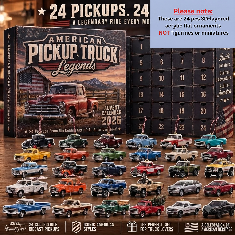 24 Days of American Pickup Truck Legends Advent Calendar 2026