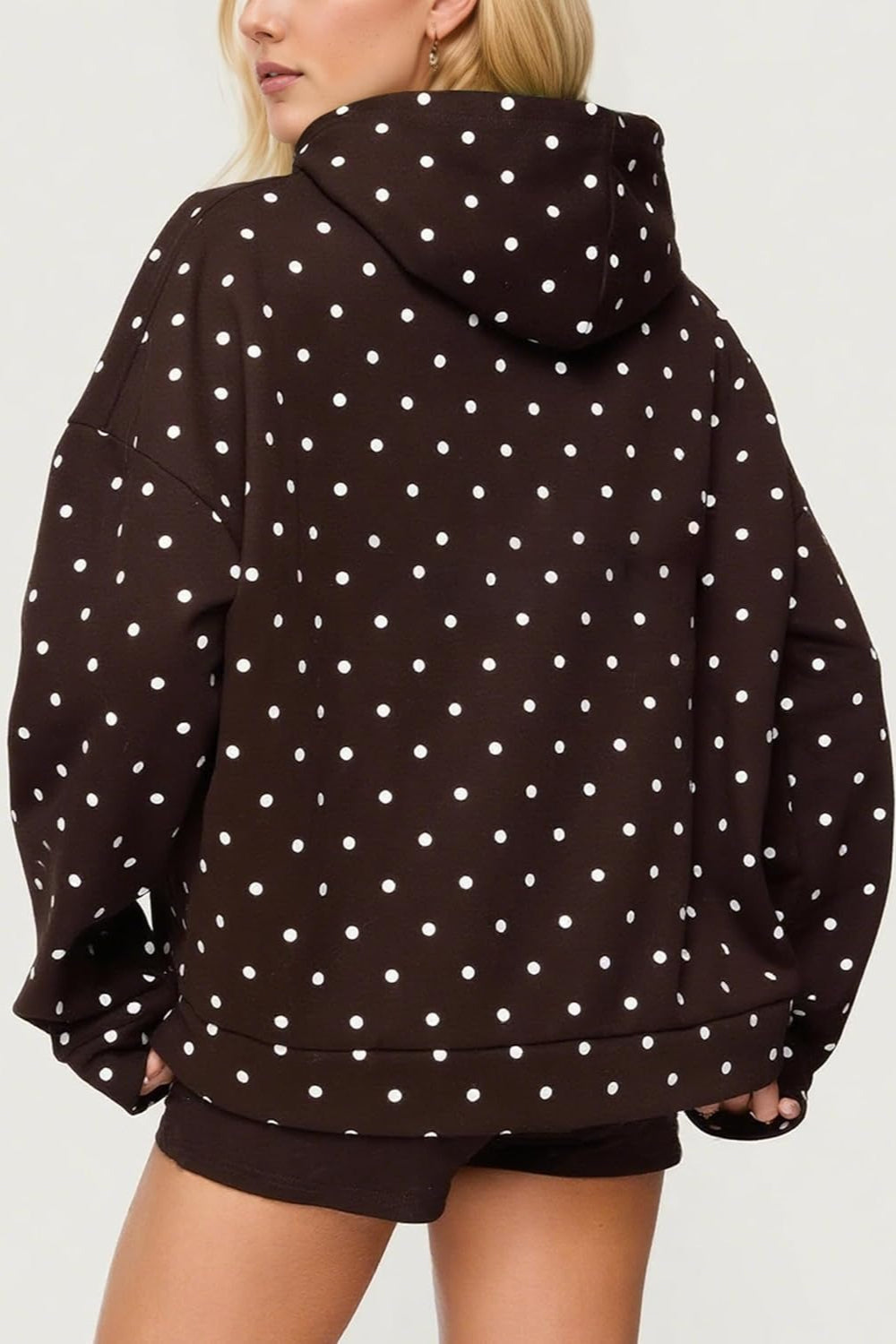 Polka Dot Oversized Hoodie