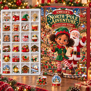 Personalized Kids Advent Calendar 2026, Custom Name North Pole Adventure, Santa's Little Helper Christmas Countdown, Gift for Girls and Boys