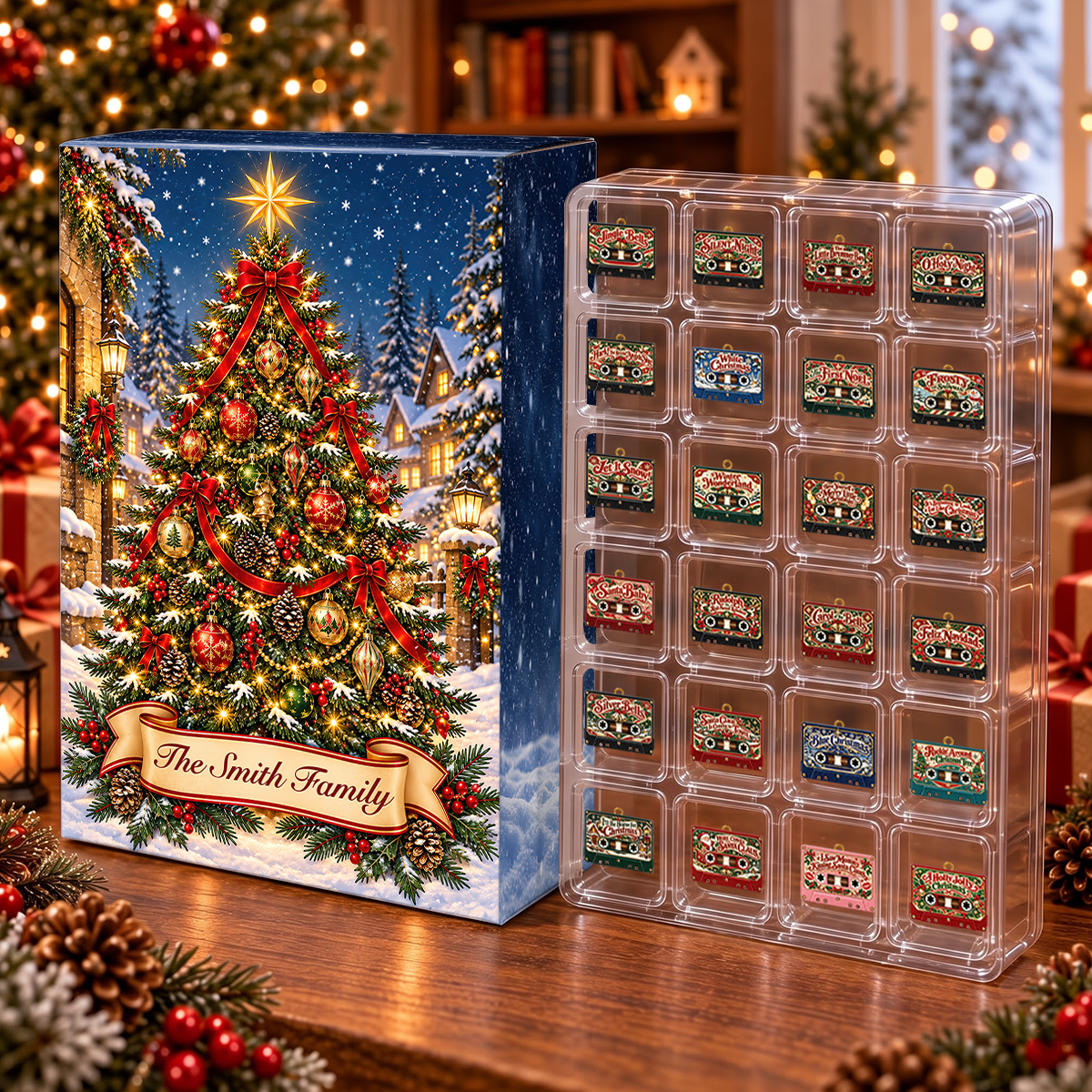 Christmas Songs Advent Calendar 2026 - 24 Day Spirits Countdown, Acrylic Charms Blind Box - Gift For Family