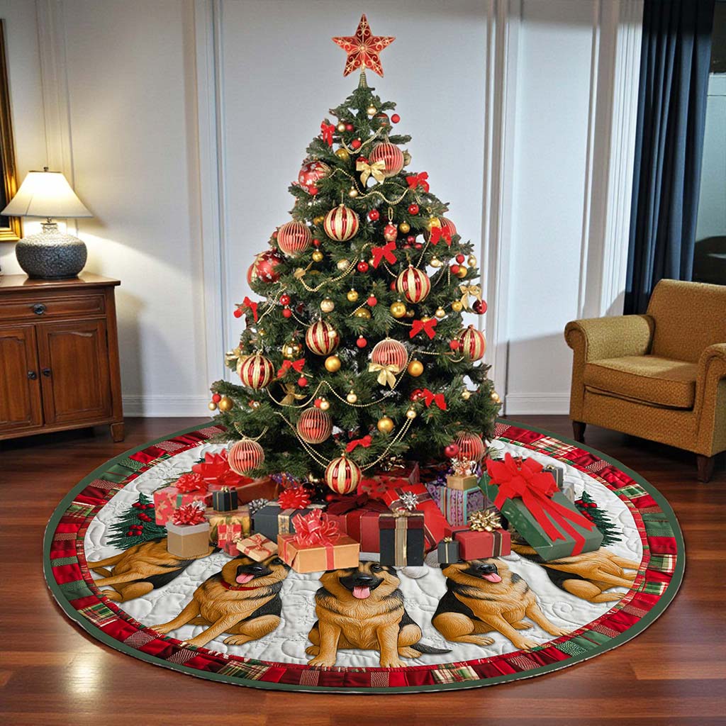 German Shepherd Christmas Tree Skirt UKHA5061101