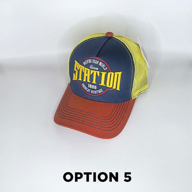 Motorcycle Hip-Hop Embroidered Mesh Baseball Cap