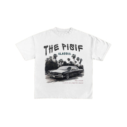 Retro Classic Car Vintage Graphic Oversized T-Shirt