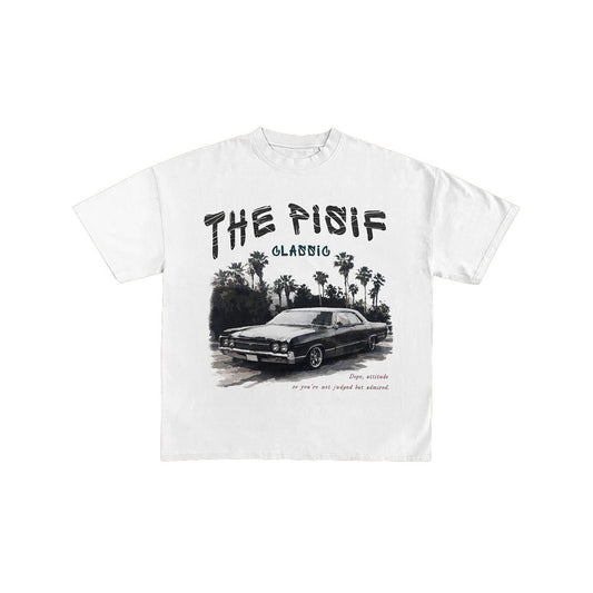 Retro Classic Car Vintage Graphic Oversized T-Shirt
