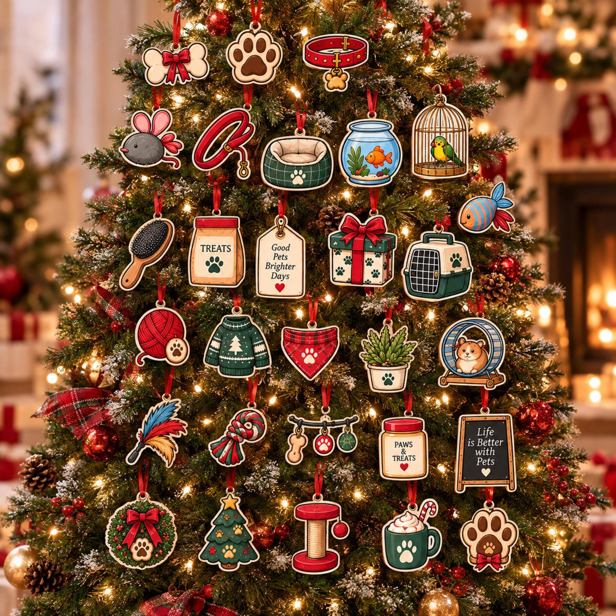Custom Pet Shop Advent Calendar: Personalized Name, 24-Day Countdown (Acrylic or Wood)