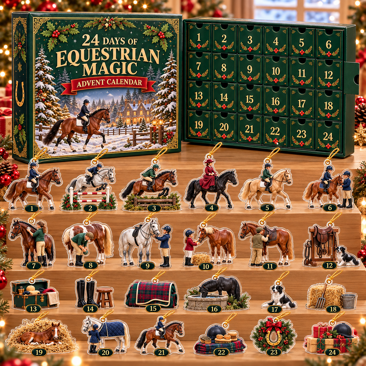 Esquestrian Magic 2026 - 24-Day Festive Countdown, Acrylic Charms Blind Box