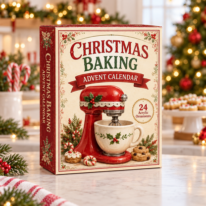 Christmas Baking Advent Calendar 2026 - 24-Day Festive Countdown, Acrylic Charms Blind Box - Gift For Baking Lovers