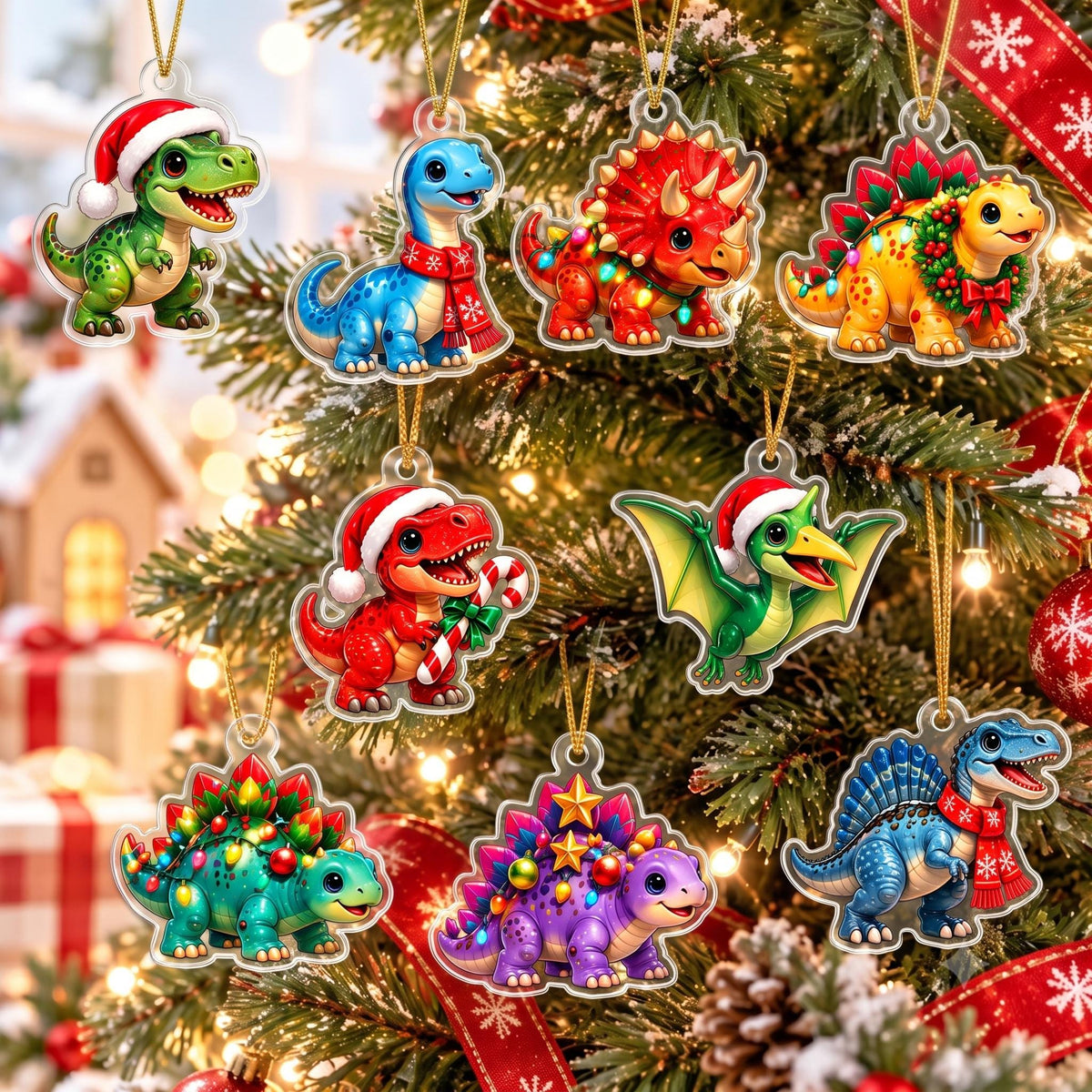 Personalized Dinosaur Christmas Advent Calendar 2026, 24 Day Dino Blind Box, Kids Holiday Countdown