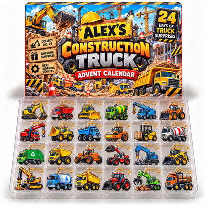 24 Days of Big Rigs - Personalized Christmas Advent Calendar