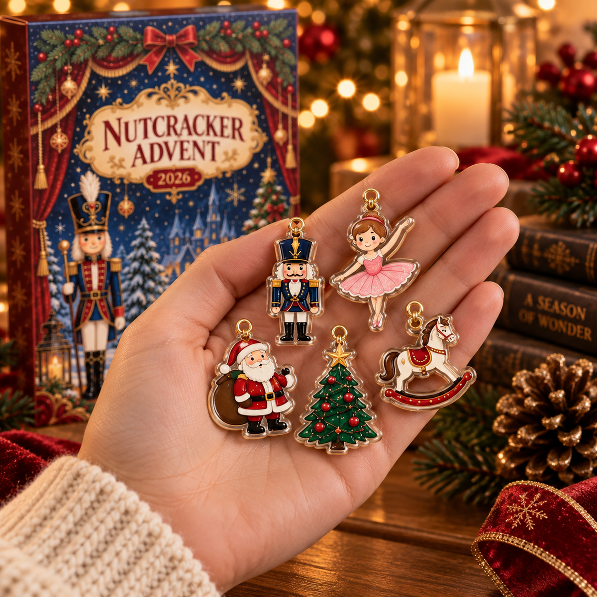 Nutcracker Advent Calendar 2026, Ballet Soldier Ornaments, Festive Xmas Gift