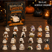 Spooky Little Ghosts Advent Calendar 2026 - 24 Day Spirits Countdown, Acrylic Charms Blind Box - Gift For Halloween Lovers