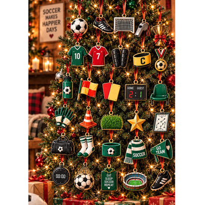 Soccer Advent Calendar, Christmas Blind Box, 24 Day Soccer Countdown, Personalized Name, Football Fan Gift for Kids 2026