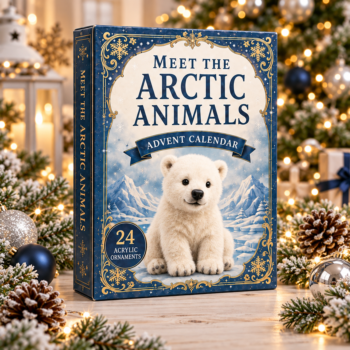 Arctic Animals World Advent Calendar 2026 - 24-Day Festive Countdown, Acrylic Charms Blind Box - Gift For Animal Lovers