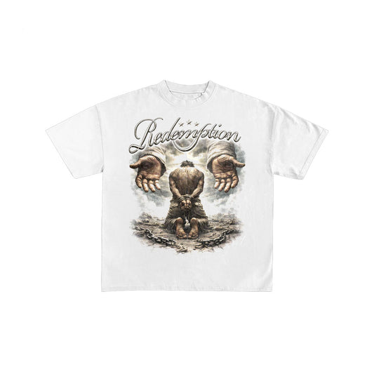 Redemption Forgive Me Christian Oversized Graphic Tee