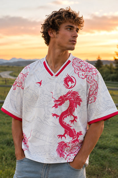 Men's Chinese Dragon World Cup Football Tee