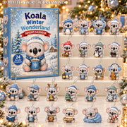 Koala Winter Wonderland Advent Calendar 2026 - 24-Day Festive Countdown, Acrylic Charms Blind Box - Gift For Koala Lovers