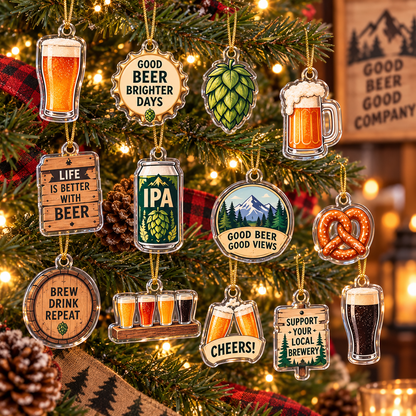 Craft Beer Advent Calendar 2026, 24 Day Christmas Countdown, Beer Lover Ornaments, Brewery Holiday Gift, Beer Gift for Men, Christmas Decor