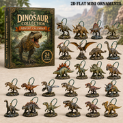 Dinosaur World Realm Advent Calendar 2026 - 24-Day Festive Countdown, Acrylic Charms Blind Box - Gift For Dinosaur Lovers