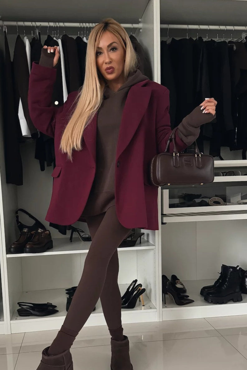 Striped Hoodie Jogger Two Piece Set