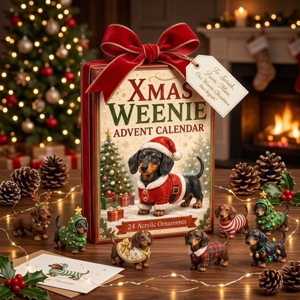 Xmas Weenie Advent Calendar For Dachshund Lovers