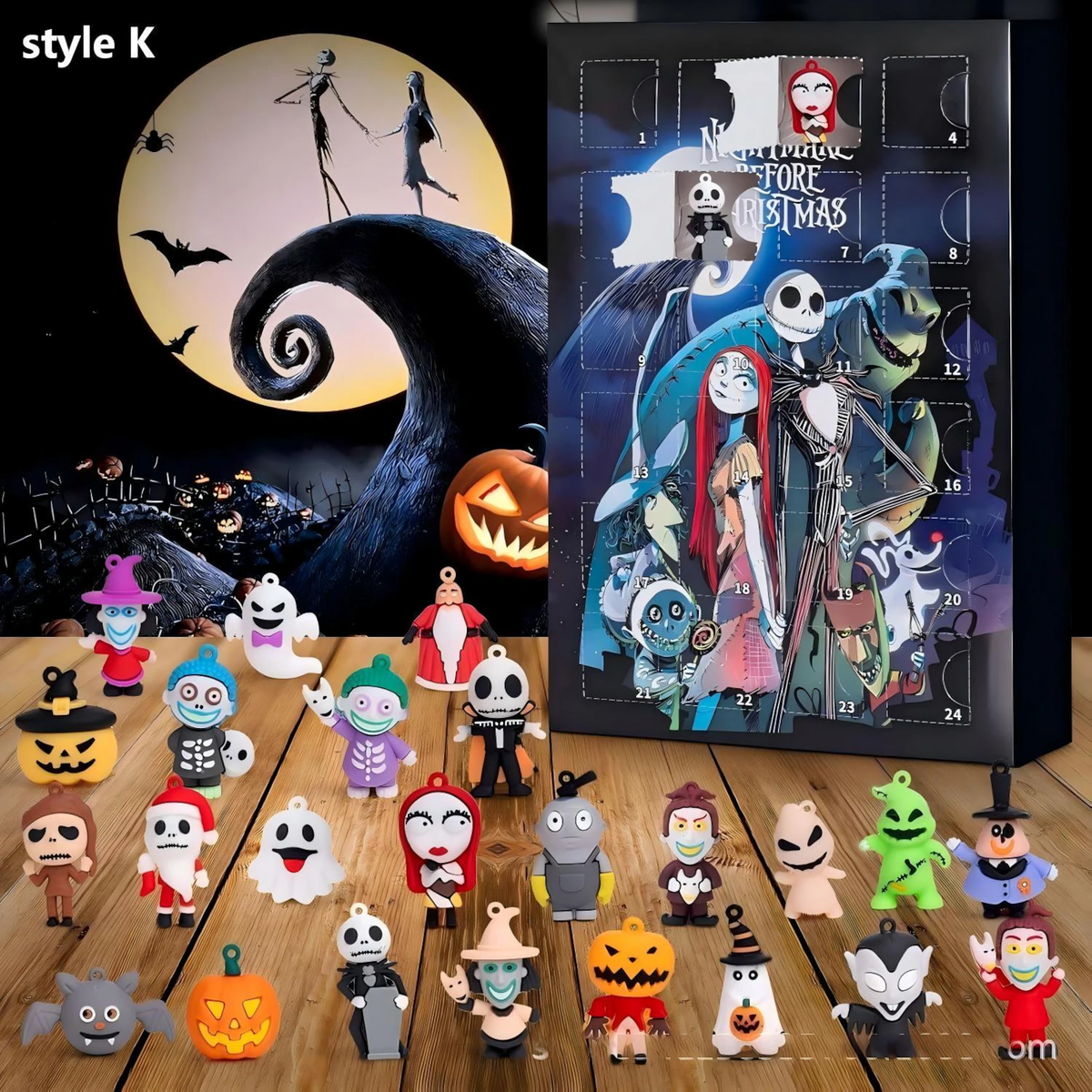 Halloween Advent Calendar 2026, 24 Day Ghost Blind Box, Spooky Cute Countdown Gift, Mini Collectible Hanging Ornaments, Multiple Box Styles