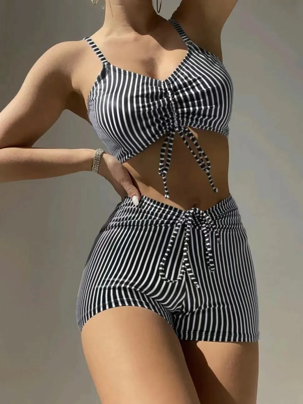 Women's High Waist Split Bikini Two-Piece Swimsuit