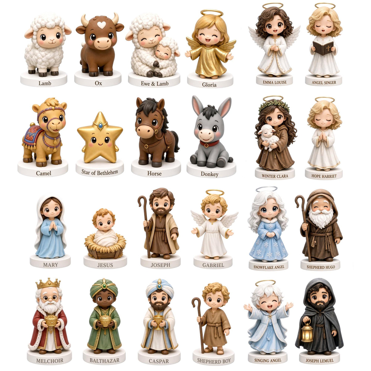 Nativity Advent Calendar 2026, 24 Day Christmas Countdown, Acrylic Nativity Ornaments, Christian Christmas Gift for Kids & Family