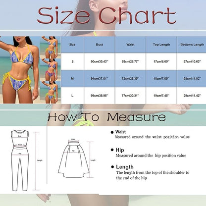 Women’s Backless Three-Point Ins Style Sexy Bikini Set