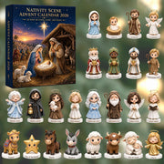 Nativity Advent Calendar 2026, 24 Day Christmas Countdown, Acrylic Nativity Ornaments, Christian Christmas Gift for Kids & Family