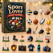 Sport Lover Advent Calendar 2026 - 24-Day Festive Countdown, Acrylic Charms Blind Box - Gift For Sports Lovers