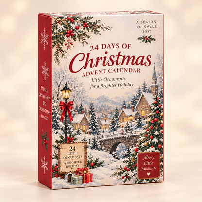 2026 Christmas Advent Calendar with 24 Mini Ornaments, 24 Days of Christmas Countdown Calendar, Festive Holiday Keepsake Decorations, Christmas Gift for Kids, Families & Ornament Lovers