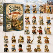 Shiba Journey Advent Calendar 2026 - 24-Day Festive Countdown, Acrylic Charms Blind Box - Gift For Shiba Lovers