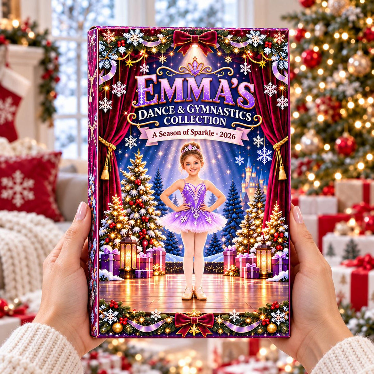 Personalized Dance and Gymnastics Advent Calendar 2026, Ballet Christmas Countdown, Gymnastics Ornaments, Holiday Gift for Girls and Dancers