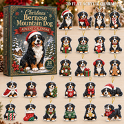 Christmas Bernese Mountain Dog Advent Calendar 2026 - 24-Day Festive Countdown, Acrylic Charms Blind Box - Gift For Bernese Mountain Dog Lovers