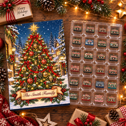 Christmas Songs Advent Calendar 2026 - 24 Day Spirits Countdown, Acrylic Charms Blind Box - Gift For Family