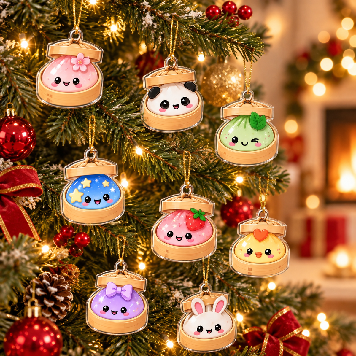 Dumpling Advent Calendar, Christmas Countdown Set, Mini Dumpling Charm Collection