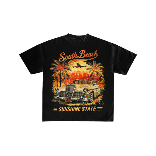 South Beach Sunshine State Vintage Graphic Tee
