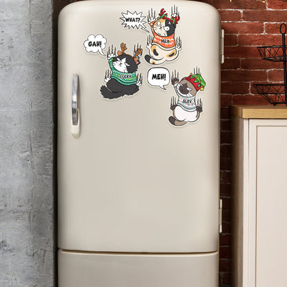 Gift For Cat Lover, Personalized Decal Plastic Decal, Christmas Gift EEA