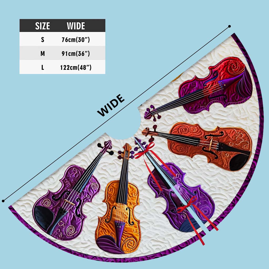Violin Christmas Tree Skirt UKHM5281004