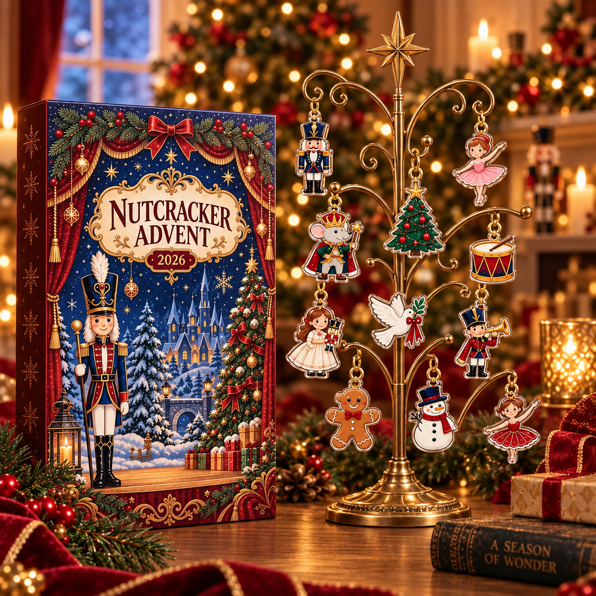 Nutcracker Advent Calendar 2026, Ballet Soldier Ornaments, Festive Xmas Gift