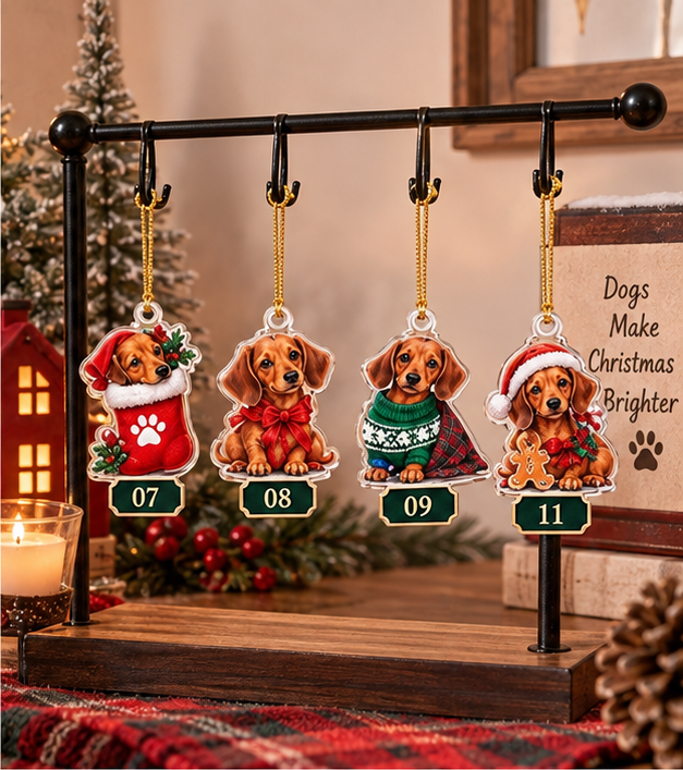 Winston's Dachshund Christmas Advent Calendar 2026, 24 Days of Cute Sausage Dog Surprises, Holiday Countdown Gift for Dog Lovers