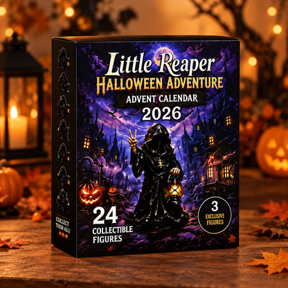 Halloween Advent Calendar 2026, 24-Day Little Reaper Mini Figurine Collection, Spooky Countdown Decor, Gift For Kid