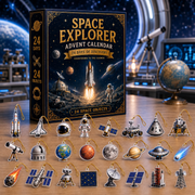2026 Space Explorer Advent Calendar – 24-Day Christmas Countdown with Space-Themed Collectibles, Astronomy Holiday Gift for Kids, Science Lovers & Stargazers