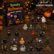 Spooky Halloween Advent Calendar 2026 - 24 Day Spirits Countdown, Acrylic Charms Blind Box, Gift For Horror Fans