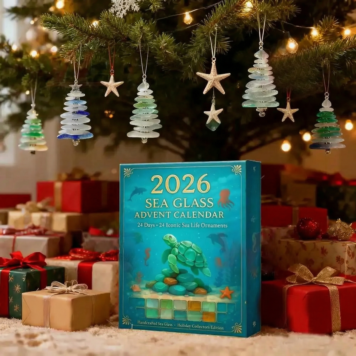 24 Days Of Sea Glass Marine Life - Advent Calendar