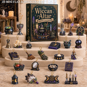 The Wiccan Altar Advent Calendar 2026 - 24-Day Festive Countdown, Acrylic Charms Blind Box - Gift For Witching Lovers
