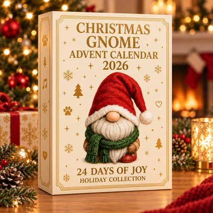 24 Days of Gnome Surprises – Christmas Advent Calendar With 2D Acrylic Charms