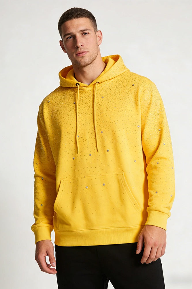 Sexy Crystal Star Hooded Pullover Hoodie