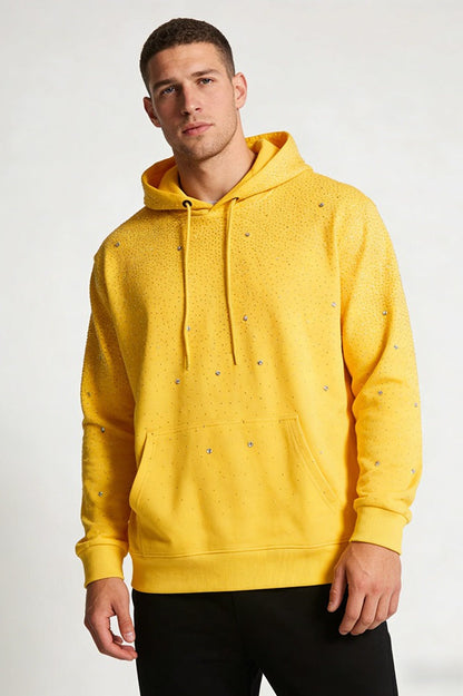 Sexy Crystal Star Hooded Pullover Hoodie